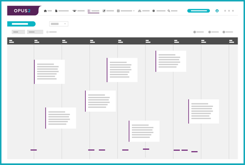 AI for case chronology Opus 2 Screenshot